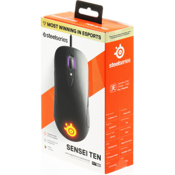 Мышь Steelseries Sensei Ten черный оптическая (18000dpi) USB (7but) -6