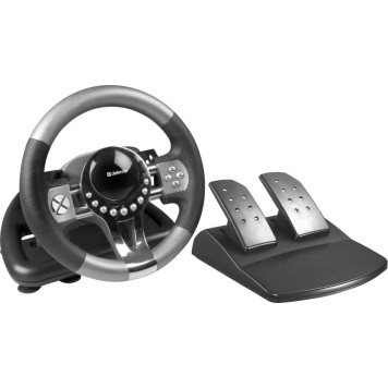 Руль Defender Forsage GTR 12кноп. (с педалями) черный -7
