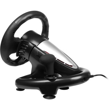 Руль Sven GC-W700 12кноп. (с педалями) черный/серебристый -2