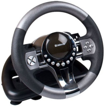 Руль Defender Forsage GTR 12кноп. (с педалями) черный -5