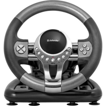 Руль Defender Forsage GTR 12кноп. (с педалями) черный -4