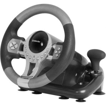 Руль Defender Forsage GTR 12кноп. (с педалями) черный -3