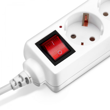 Сетевой удлинитель Buro BU-PS5.1/W 1.5м (5 розеток) белый (пакет ПЭ) -1