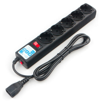 Сетевой фильтр Powercube SPG5-В2 1.9м (5 розеток) черный (коробка) 