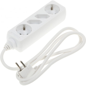 Сетевой удлинитель Hama H-121921 1.4м (4 розетки) белый (пакет ПЭ) 