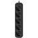 Сетевой удлинитель Defender M550 5м (5 розеток) черный (коробка) 