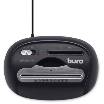 Шредер Buro Office BU-S1204D (секр.P-4)/фрагменты/12лист./21лтр./пл.карты/CD -4