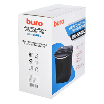Шредер Buro Home BU-S506C (секр.P-4)/фрагменты/5лист./12лтр./пл.карты -11