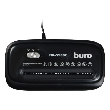 Шредер Buro Home BU-S506C (секр.P-4)/фрагменты/5лист./12лтр./пл.карты -3