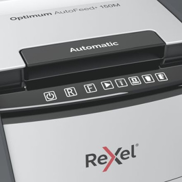 Шредер Rexel Optimum AutoFeed 150M черный (секр.P-5)/фрагменты/150лист./44лтр./скрепки/скобы/пл.карты -4