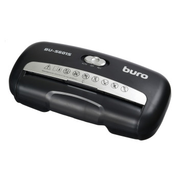 Шредер Buro Home BU-S601S (секр.Р-1)/ленты/6лист./10лтр./пл.карты -4