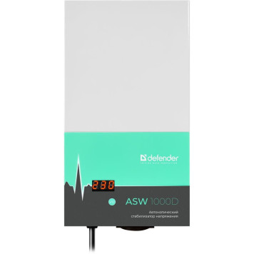 Стабилизатор напряжения Defender ASW 1000D 600Вт 1000ВА белый -1
