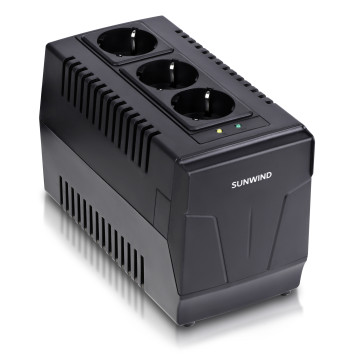 Стабилизатор напряжения SunWind AVR-1500 750Вт 1500ВА черный 
