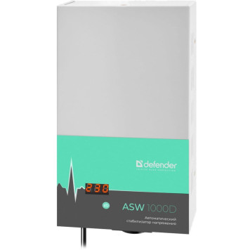 Стабилизатор напряжения Defender ASW 1000D 600Вт 1000ВА белый 