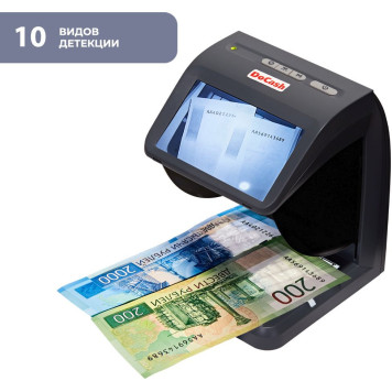 Детектор банкнот Docash Mini Combo просмотровый мультивалюта -1