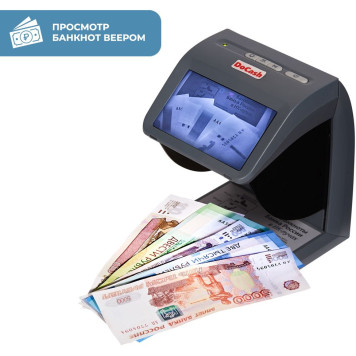 Детектор банкнот Docash mini IR/UV/AS просмотровый мультивалюта -1