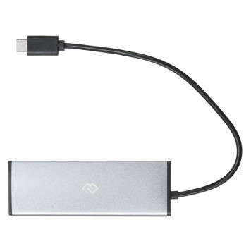Разветвитель USB-C Digma HUB-4U2.0-UC-DS 4порт. серебристый -5