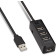 Разветвитель USB 2.0 Buro BU-HUB4-0.5L-U2.0 4порт. черный 