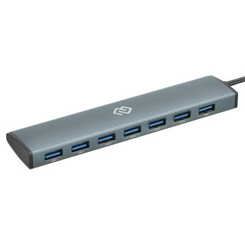 Разветвитель USB-C Digma HUB-7U3.0-UC-G 7порт. серый -6