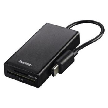 Разветвитель USB-C Hama 1порт. черный (00054144) -3