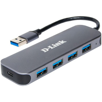 Разветвитель USB 3.0 D-Link DUB-1341 4порт. черный (DUB-1341/C2A) -6