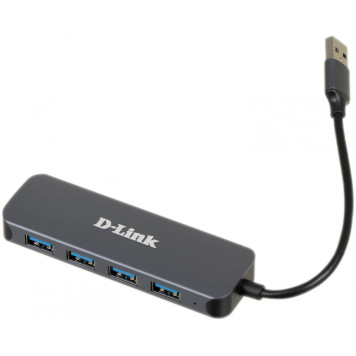Разветвитель USB 3.0 D-Link DUB-1341 4порт. черный (DUB-1341/C2A) -9