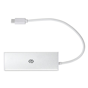 Разветвитель USB-C Digma HUB-4U3.0-UC-S 4порт. серебристый -4