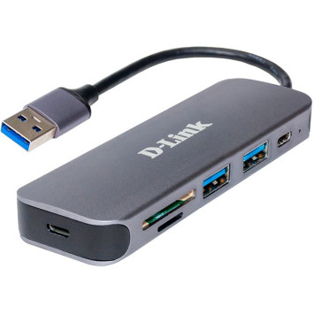 Разветвитель USB 2.0 D-Link DUB-1325/A1A 2порт. серый 