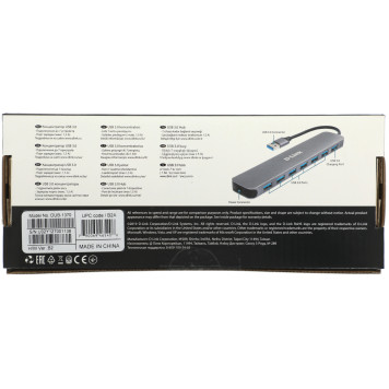 Разветвитель USB 3.0 D-Link DUB-1370 7порт. черный (DUB-1370/B1A) -5