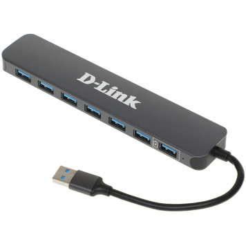 Разветвитель USB 3.0 D-Link DUB-1370 7порт. черный (DUB-1370/B1A) -6