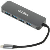 Разветвитель USB 3.0 D-Link DUB-2340 2порт. черный (DUB-2340/A1A)