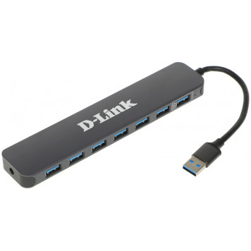 Разветвитель USB 3.0 D-Link DUB-1370 7порт. черный (DUB-1370/B1A) -7