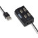 Разветвитель USB 2.0 Buro BU-HUB4-U2.0 4порт. черный 