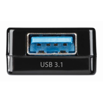 Разветвитель USB-C Hama Pocket 3порт. черный (00135752) -2