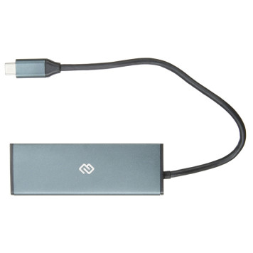 Разветвитель USB-C Digma HUB-3U3.0С-UC-G 4порт. серый -4