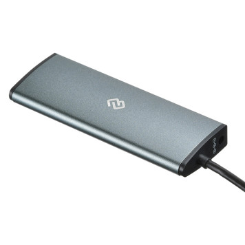 Разветвитель USB-C Digma HUB-4U3.0-UC-G 4порт. серый -5