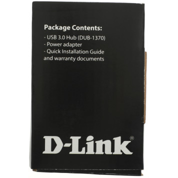 Разветвитель USB 3.0 D-Link DUB-1370 7порт. черный (DUB-1370/B1A) -3