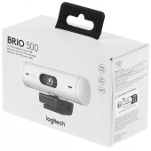 Камера Web Logitech HD Webcam Brio 500 белый 4Mpix (1920x1080) USB Type-C с микрофоном (960-001428)