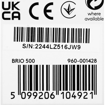 Камера Web Logitech HD Webcam Brio 500 белый 4Mpix (1920x1080) USB Type-C с микрофоном (960-001428) -2