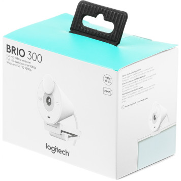 Камера Web Logitech HD Webcam Brio 300 белый 2Mpix (1920x1080) USB Type-C с микрофоном (960-001442) -2