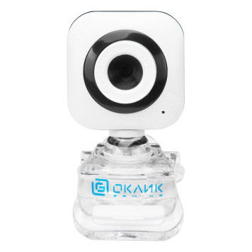Камера Web Оклик OK-C8812 белый 0.3Mpix (640x480) USB2.0 с микрофоном 