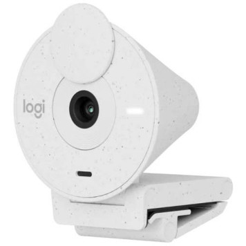 Камера Web Logitech HD Webcam Brio 300 белый 2Mpix (1920x1080) USB Type-C с микрофоном (960-001442) -1