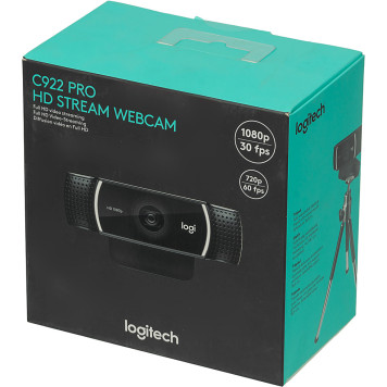 Камера Web Logitech Pro Stream C922 черный 3Mpix (1920x1080) USB2.0 с микрофоном (960-001088) -7