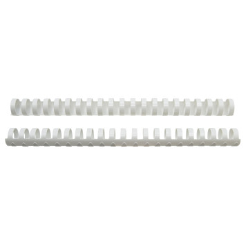 Пружины для переплета пластиковые Silwerhof d=22мм 151-180лист A4 белый (50шт) (1373589) -1
