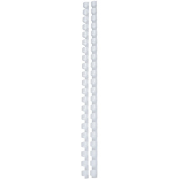 Пружины для переплета пластиковые Fellowes d=10мм 41-55лист A4 белый (25шт) CRC-53308 (FS-53308) 