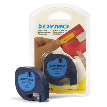 Картридж ленточный Dymo LT S0721650 черный/голубой для Dymo 