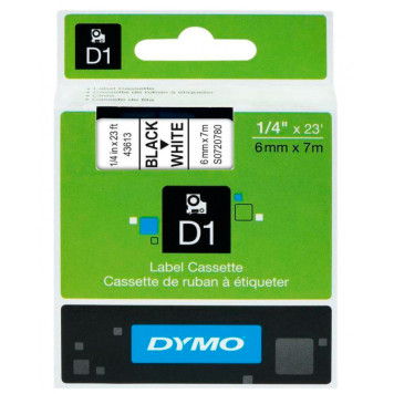 Картридж ленточный Dymo D1 S0720780 черный/белый для Dymo -1