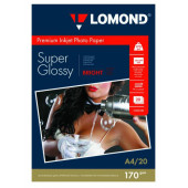 Фотобумага Lomond 1101101 A4/170г/м2/20л./белый высокоглянцевое для струйной печати