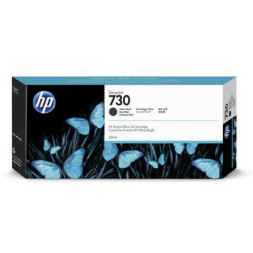 Картридж струйный HP 730 P2V71A черный матовый (300мл) для HP DJ T1700 