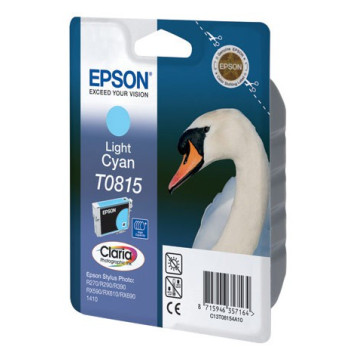 Картридж струйный Epson T0815 C13T11154A10 светло-голубой (540стр.) (11.1мл) для Epson R270/290/RX590 